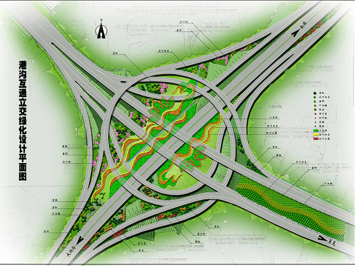 济莱高速公路绿化设计