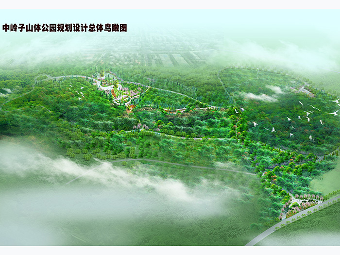 济南市高新区中岭子山体公园规划设计